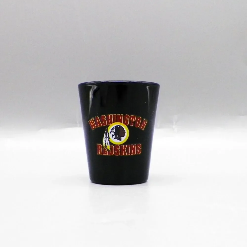 Washington Redskins Black Shotglass Souvenir Vintage 90s NFL Football